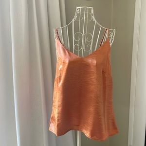 A New Day Copper Orange Tank Top Blouse NWT